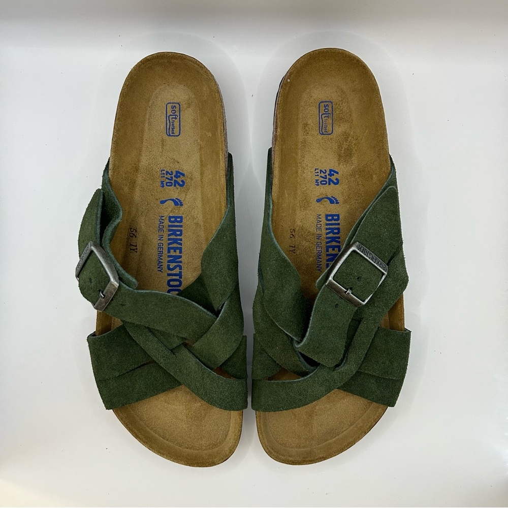 Birkenstock Lugano in Mountain View Green 💚